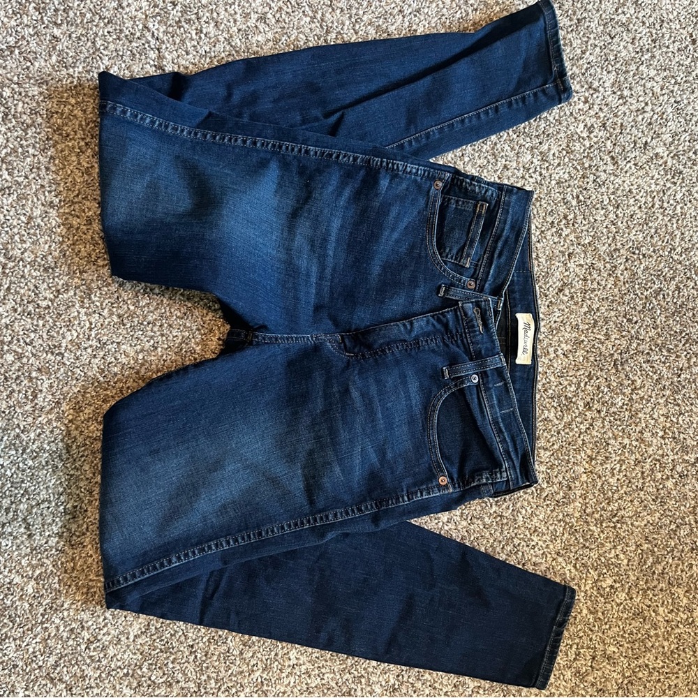 Size 28 Madewell 10” high rise skinny jeans dark wash